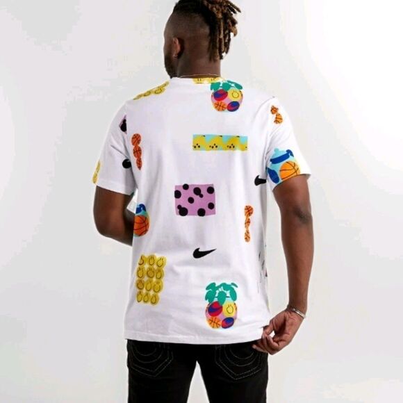 Nike A.I.R. Max 90 Smiley David Bruce Mens Sz 4XL T-Shirt White DQ1014 - Picture 2 of 7